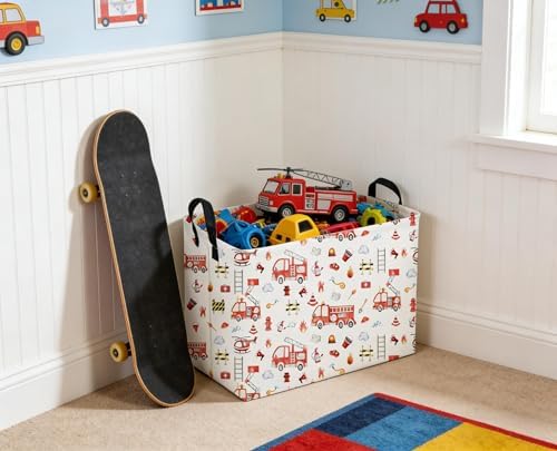 Sanjiaofeng Rectangular Fire Engine Storage Basket, Kids Toy Storage Bin - Image 4