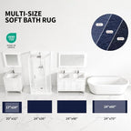 ILANGO Toilet Rugs U Shaped 22" × 24", Soft Absorbent Microfiber Bath Rugs - Image 5