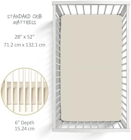 Butterblu Frankie Fitted Crib Sheet 100% Organic Cotton - Image 5