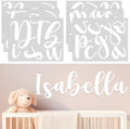 Boao Personalized Name Letter Wall Decal, Elegant Script by Boao