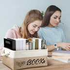 Marsui 1 Pcs TBR Basket Book Storage Bin Bookish Gifts - Image 5