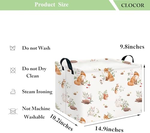 CLOCOR Rectangular Storage Basket, Collapsible Storage Bin, Waterproof Books Box - Image 6