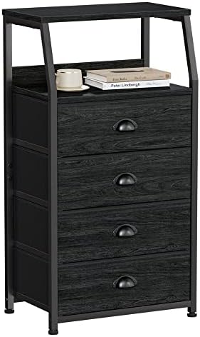 Furnulem Dorm Tall Nightstand, Small Dresser by Furnulem
