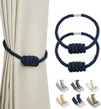 BEL AVENIR Magnetic Curtain Tiebacks 2 Pack Hand-Woven Curtain Ties by BELAVENIR