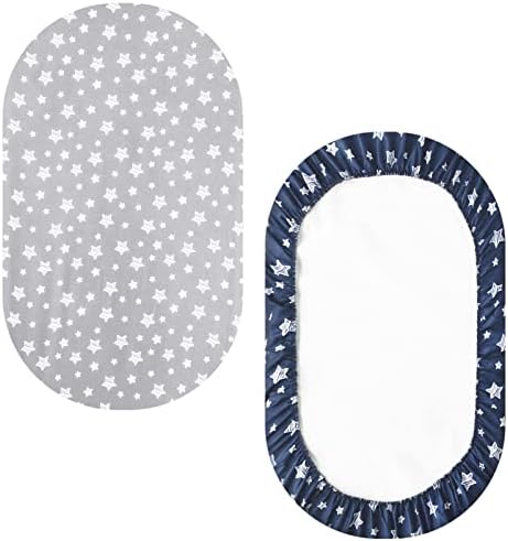 Bassinet Sheets 4 Pack for Baby Boy, Universal Fit for Bassinet Mattress - Image 5