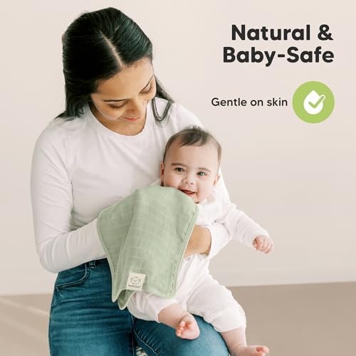 KeaBabies Cotton Muslin Burp Cloths Baby Boy - Image 5