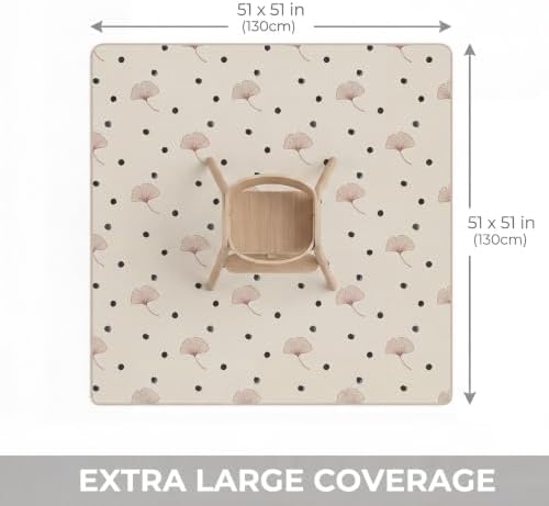 Splat Mat for Under High Chair, Waterproof Washable High Chair Floor Mat - Image 3