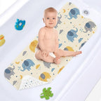 Bathtub Shower Mat 40X16 Inch, for Toddler, Star Cloud by Culudea