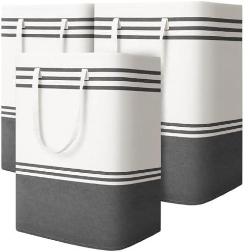 3 Pack Large Laundry Baskets, Laundry Hampers, Freestanding Waterproof by EpicTotes