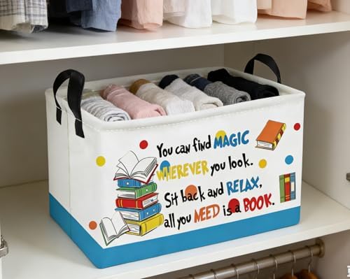 Essme Rectangular Kids Baskets, Book Storage Box, Cute Basket - Image 4