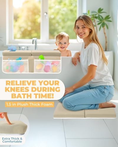 Comfortable Baby Bath Kneeler and Elbow Rest Pad Set - Image 2