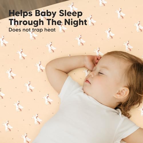2pk Mini Crib Sheets Fitted 38x26 Pack N Play Mattress Sheet - Image 5