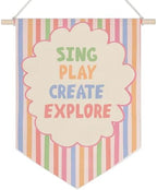 Ghueghe Pastel Boho Playroom Canvas Banner Wall Decor by Unknown