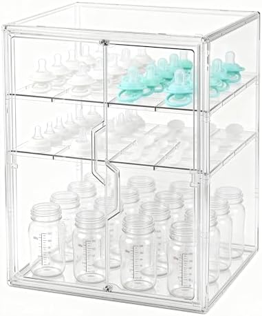 Baby Bottle Organizer, 3-Tier Bottle Storage by RISICULIS