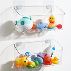 UNIKON 2 Pack Clear Bath Toy Storage Organizer by UNIKON