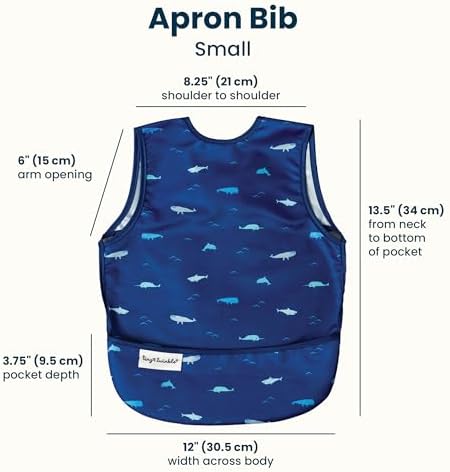 Tiny Twinkle Mess Proof Baby Bibs | 2 Pack Waterproof Toddler Bib - Image 5