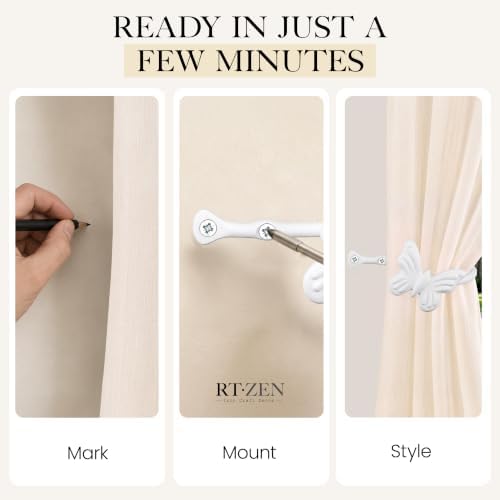 RTZEN Metal Curtain Tiebacks, Drapery Holders - Image 7