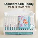 EVERYDAY KIDS 3 Piece Girls Crib Bedding Set - Image 4