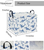 Rectangular Shark Basket Kids Baby Storage Basket Cute Kids Toy Storage Bin - Image 6