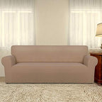 PureFit Stretch Couch Covers for Sofa Large Sofa Slipcovers Camel - Image 2