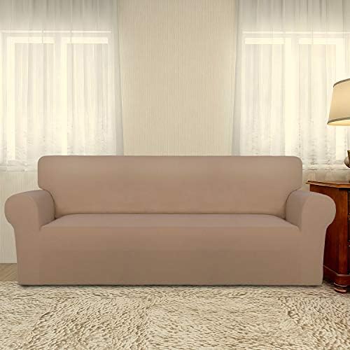 PureFit Stretch Couch Covers for Sofa Large Sofa Slipcovers Camel - Image 2