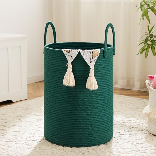 Artfeel Laundry Basket, Woven Cotton Rope Laundry Hamper, 100L by Artfeel