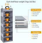 6-Shelf Hanging Closet Organizer and Storage - Image 3