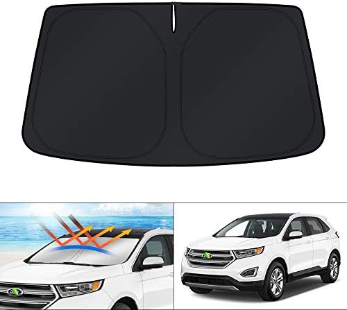 KUST Windshield Sun Shade for 2015-2024 Ford Edge SUV Accessories Custom Fit by KUST