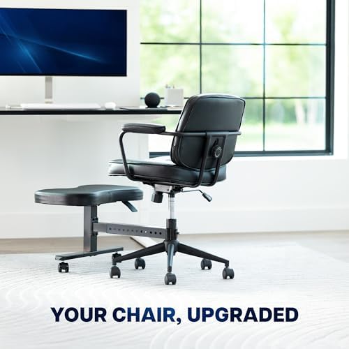VIVO Black Retrofit Footrest for Office Chair, Chair-REST1 - Image 2
