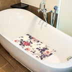 Bathtub Mat Non Slip 26.8x15.1 Inch, Vintage Floral Roses Shower Mat - Image 5