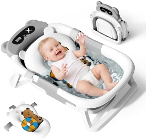 Collapsible Baby Bathtub for Newborn to Toddler by kerbwry