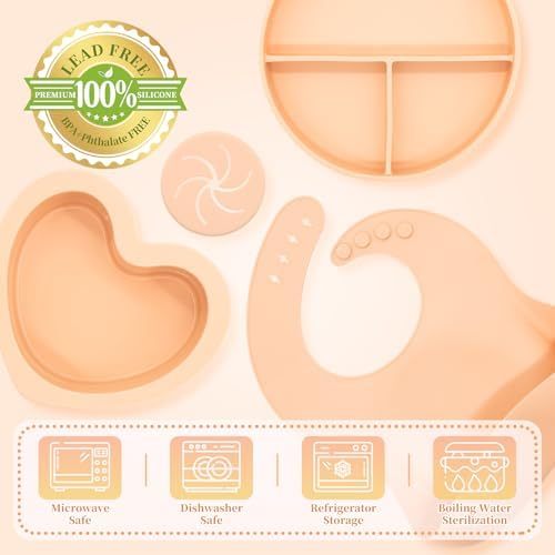 Silicone Baby Feeding Set 11 Pcs, Baby Led Weaning Supplies, Baby Feeding - Image 3