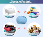 Stuffed Storage Bean Bag Keep Your Plush Toys More Organized Teens Children - Image 6