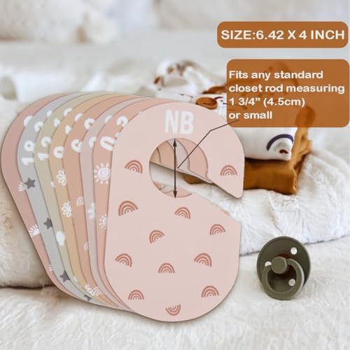 Baby Closet Divider, Baby Wardrobe Organizer, Double-Sided Minimalist Cute - Image 2