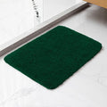 Polyester Bathroom Rug 17"x24" Verdant Green, Non-Slip Bath Mat by Kildoss