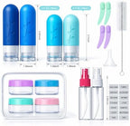 Tocelffe 18pack Travel Bottles for Toiletries, TSA Approved Silicone Travel - Image 3