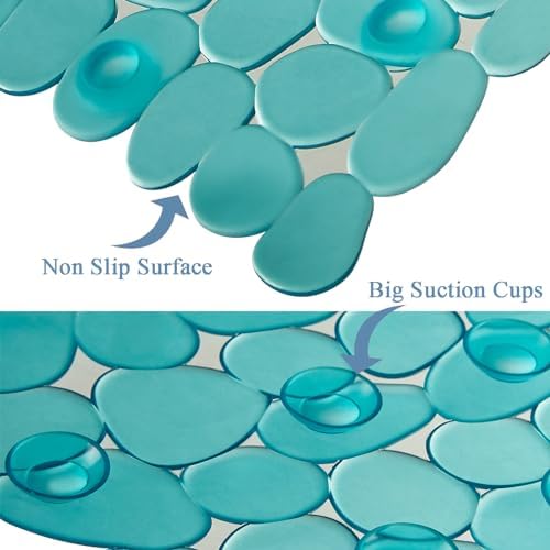 Webos Bath Shower Mat Non Slip: Extra Large Pebble Bathtub mat - Image 4
