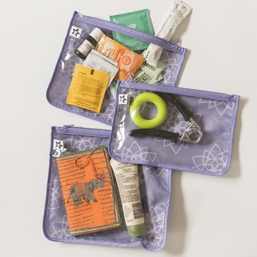 Tiny Twinkle Diaper Bag Organizing Pouches|3 Pack Mess-Proof Clear Front Travel - Image 2