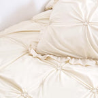 Twin Comforter Set for Girls, Boho Pintuck Bedding Comforter Sets, 4 Pieces - Image 6