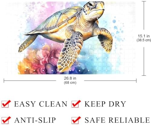 Bath Tub Shower Mat, Washable Bathtub Floor Mats, Suction Cups and Drain Holes - Image 4