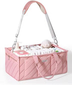 Extra Large Diaper Caddy Organizer – Big Nursery Storage Basket by VKSAO