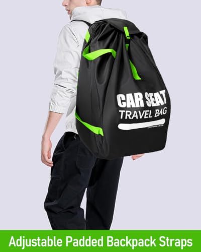 Car Seat Travel Bag for Airplane, Padded Strap Car Seat Bags for Air Travel - Image 2