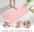 Tree Bud Bathtub Mats for Shower Tub Non-Slip Bath Mat 39 x 16 Inch Extra Long - Image 7