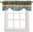 Farmhouse Blackout Tie Up Valance Curtains by VandarllinHomeKitchenDecor