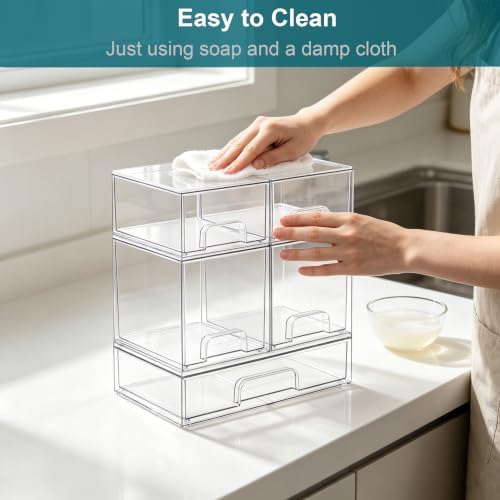 Baby Bottle Organizer for Countertop, Food-grade Stackable Acrylic Storage - Image 6