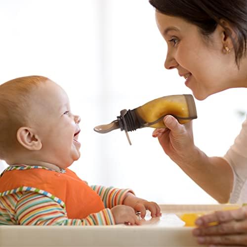 Haakaa Silicone Baby Food Spoon, Squeeze Feeding Spoon - Image 5