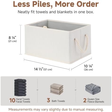 StorageWorks Storage Baskets for Shelves, Fabric Storage Bins, Closet - Image 3