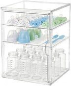 Baby Bottle Organizer, 3 Tiers Acrylic Bottle Storage Organizer Container by RISICULIS