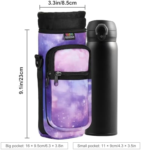 Nuovoware Water Bottle Carrier Bag, StarrySky Purple - Image 4