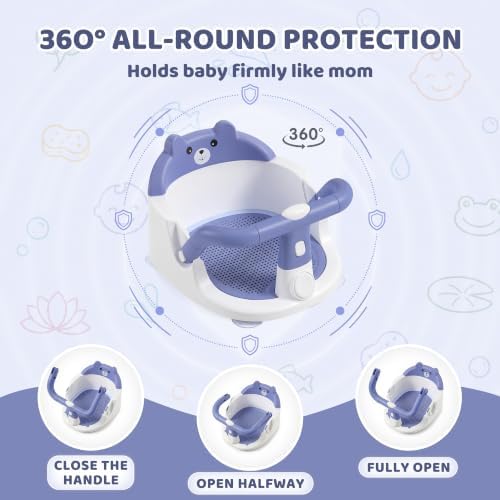 Baby Bath Seat for Babies 6 Months & Up, Toddler Bathtub Chair - Image 2